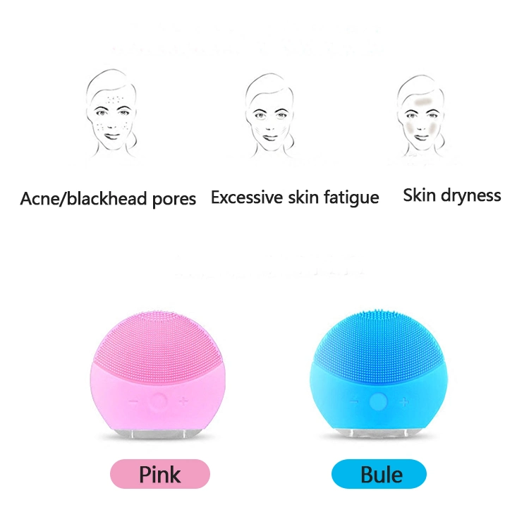 2019 Exfoliators Sonic Silicone Facial Cleansing Brush Silicone Face Mask Cleaning Brush