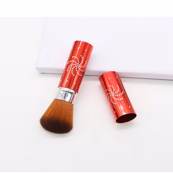 Neuankömmling Kosmetik-Make-up-Pinsel-Werkzeug, einziehbarer Puder, natürliches synthetisches Haar, einzelner Diamant-Make-up-Pinsel
